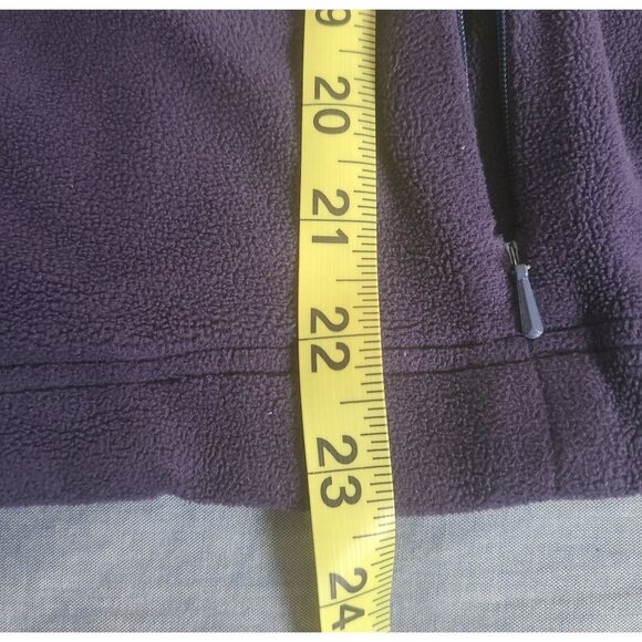 Lilly Pulitzer Women's Size S Purple Zip-Up Fleece Jacket Gold Button Detail - Picture 11 of 14